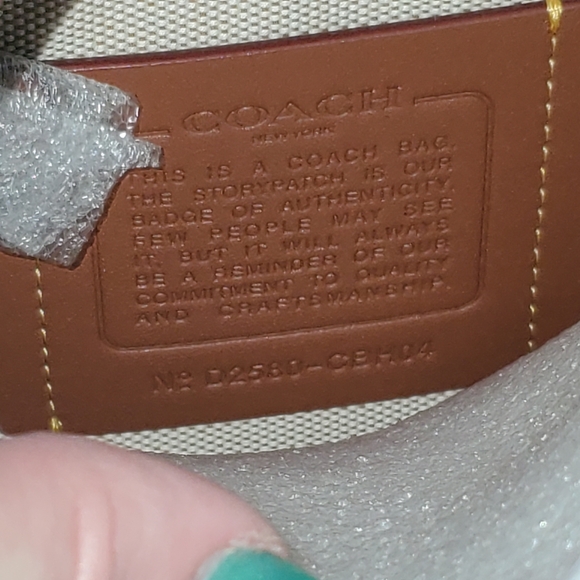 Coach Cube Rogue Bag Black Glazed Leather NWT - Picture 7 of 10